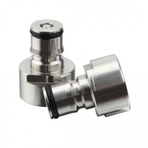 CBL-58F2 : Set of two reductions BSP 5/8″ female to BALL LOCK coupler – beverage, gas (KegLand KL00842)