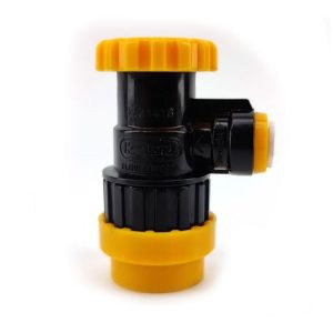 CBL-BH80FC : BALL LOCK adapter with quick hose coupler for hose 8.0mm (5/16″) and the flow regulator / compensator (KegLand KL21418)