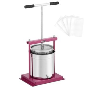 MFP-12S : Manual fruit press 12L with stainless steel basket and 5 textile filter bags