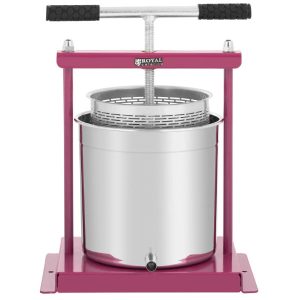 MFP-12S : Manual fruit press 12L with stainless steel basket and 5 textile filter bags