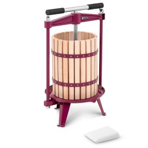 MFP-18W : Manual fruit press 18L with wooden basket and 1 textile filter bag