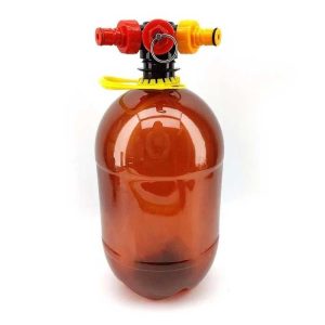 KLPK-4PFS : Kegland Oxebar Mono PET mini keg 4 liters, multiple refillable, max. 2.2 bar – with the tapping-filling head  (KL24877+KL27144)