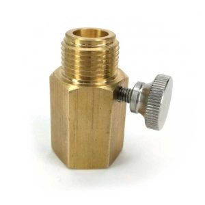 RV-TR21W21 : Reducer Tr21 (female ACME ) to W21.8 (male) for CO2 Sodastream pressure cylinders | Brass (KL15578W)