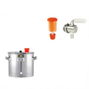 UFKC-15S : Universal fermentation KEG barrel 15 liters, with cooling jacket, equipped