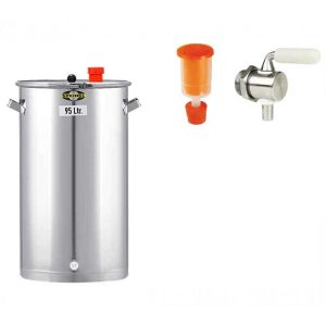 UFKN-95S : Universal fermentation KEG barrel 95 liters, without cooling jacket, equipped