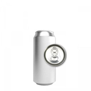 ACN20S-250 : Aluminium Can For Drinks 200 ml SLIM, silver with CDL200 lid, without the foil – set of 250 pcs with lids (in the carton box)