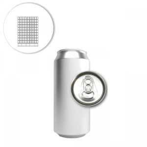 ACN20S-9350 : Aluminium Can For Drinks 200 ml SLIM, silver with CDL200 lid, without the foil – set of 9350 pcs with lids (full pallet)