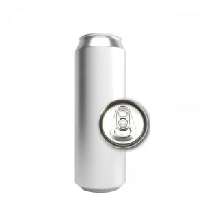 ACN33S-160 : Aluminium Can For Drinks 330 ml SLEEK, silver with CDL202 lid, without the foil – set of 160 pcs with lids (in the carton box)