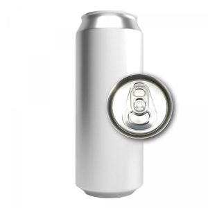 ACN50N-100 : Aluminium Can For Drinks 500 ml STANDARD, silver with CDL202 lid, without the foil – set of 100 pcs with lids (in the carton box)