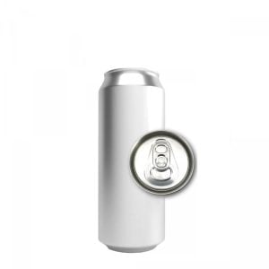 ACN25S-200 : Aluminium Can For Drinks 250 ml SLIM, silver with CDL200 lid, without the foil – set of 200 pcs with lids (in the carton box)