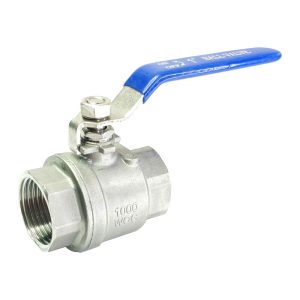 BVK-F2BSP-100 : Ball valve 1″F (2-piece, dismountable, full-flow) with connections 2x BSP 1″ internal thread, stainless steel, K-design