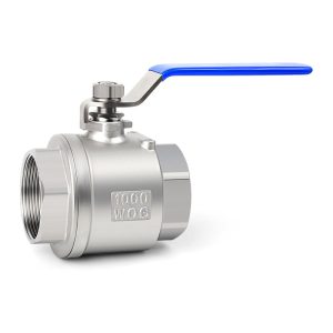 BVK-F2BSP-400 : Ball valve 4″F (2-piece, dismountable, full-flow) with connections 2x BSP 4″ internal thread, stainless steel, K-design