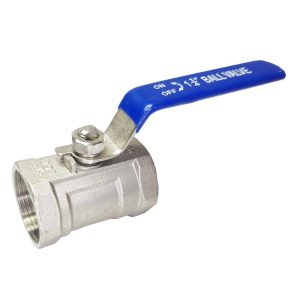 BVK-R2BSP-112 : Ball valve 1 1/2″F (1-piece, dismountable, reduced flow) with connections 2x BSP 1 1/2″ internal thread, stainless steel, R-design