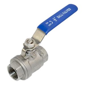 BVK-F2BSP-012 : Ball valve 1/2″F (2-piece, dismountable, full-flow) with connections 2x BSP 1/2″ internal thread, stainless steel, K-design