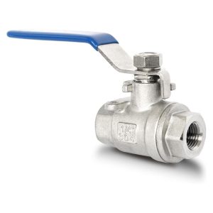 BVK-F2BSP-014 : Ball valve 1/4″F (2-piece, dismountable, full-flow) with connections 2x BSP 1/4″ internal thread, stainless steel, K-design