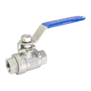 BVK-F2BSP-038 : Ball valve 3/8″F (2-piece, dismountable, full-flow) with connections 2x BSP 3/8″ internal thread, stainless steel, K-design