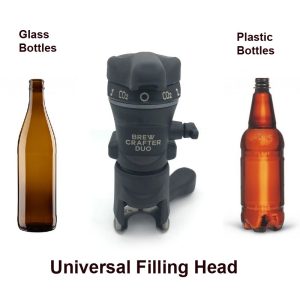 UF-BCD2 : BrewCrafter Duo – Universal counter pressure bottle filling valve for glass and PET bottles (for two beverages)