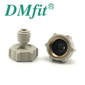 DMA-G34FB-H095 : DMfit quick coupler/adapter : BSPP 3/4″ female thread (brass) | hose (flexi pipe) D=9.5mm (3/8″), AFAB0609F