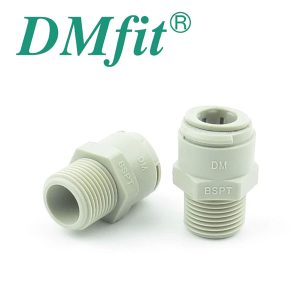 DMA-T12M-H127 : DMfit quick coupler/adapter : BSPT 1/2″ male thread | hose (flexi pipe) D=12.7mm (1/2″), AMCBT0707