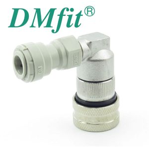 DMA-U716F-H80 : DMfit quick coupler/adapter : UNF 7/16″ female thread | hose (flexi pipe) D=8.0mm (5/16″) / for CO2/N2 reduction valve, BallLock, AFAUF057/16V