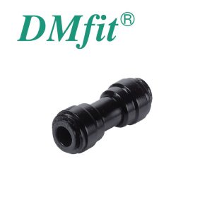 DMI-H080-H060 : DMfit plastic straight I-coupler for two hoses (flexi pipes) : D=8.0mm (5/16″) | D=6.0mm (1/4″), AUC0806M