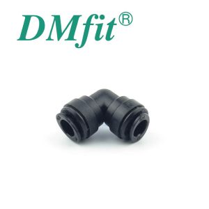 DML-2H080 : DMfit plastic angle L-coupler for two hoses (flexi pipes) D=8.0mm (5/16″), AEU0808M