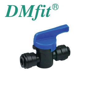 DMV-2H060 : DMfit plastic valve for hoses (flexi pipes) D=6.0mm (1/4″), AHUC0606M