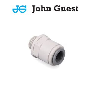 JGA-T14M-H095 : John Guest quick coupler/adapter : BSPT 1/4″ male thread | hose (flexi pipe) D=9.5mm (3/8″), PI011212S