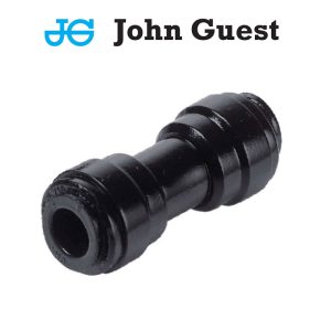 JGI-H080-H060 : John Guest plastic straight I-coupler for two hoses (flexi pipes) : D=8.0mm (5/16″) | D=6.0mm (1/4″), PM200806E