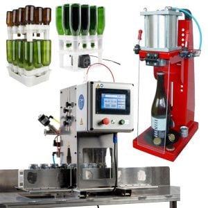 BOCR-600B : BOTTLECRAFT/B – Basic set of bottle rinser-dryer, counterpressure bottle filling machine and bottle capping machine (for small-size professional breweries) – up to 600 bottles/hour