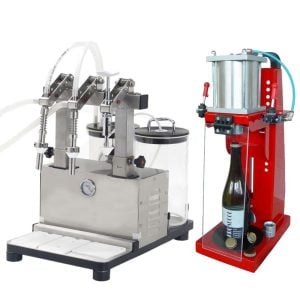 BOST-350B : BOTTLESTART/B – Basic set of bottle filling and capping machines (for micro breweries) – up to 350 bottles/hour