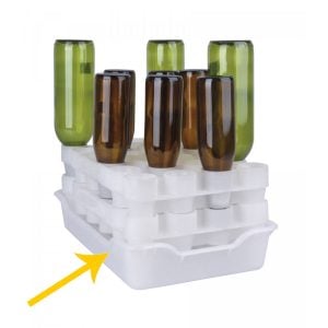 FBD-24DT : Drip tray (plastic bath) for fast bottle dryer with 24 positions