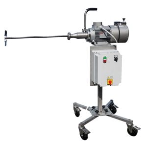 RAT-110VS : Removable stainless steel agitator 1.10 kW for mixing tanks up to 60000 liters / sliding propeller shaft, with speed control and wheeled stand