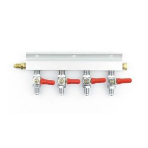 GPS4-716 :  4-way Gas Line Manifold (Gas Pressure Spliter) 7/16″ | max. 6.9 bar