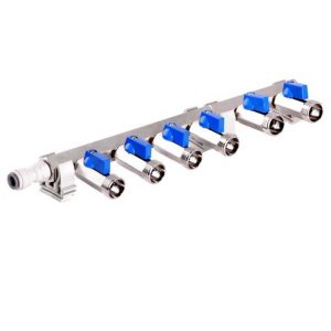 GPS6-58 :  6-way Gas Line Manifold (Gas Pressure Spliter) 5/8″ | max. 6.9 bar