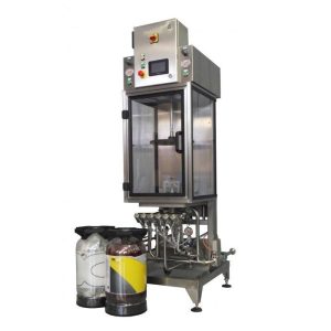 PKF-GL1T : Single head semi-automatic filling machine for plastic kegs with or without bag (40-50 kegs per hour)