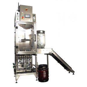 PKF-GL1T : Single head semi-automatic filling machine for plastic kegs with or without bag (40-50 kegs per hour)