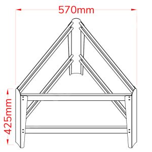 SFBT-P0710 : Stainless steel static base for tanks with flat bottom and diameter of 610-710mm