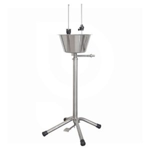 BRB-2S : Stainless steel bottle rinser-blower with two bottle positions on the stand