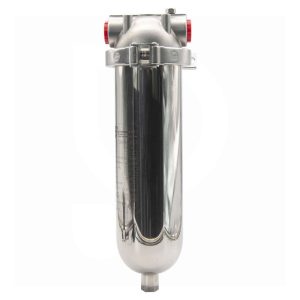 CMF10D-04 : Stainless steel filter housing for single 10/3″ filtration candle element of DOE-type | up to 400 L/h