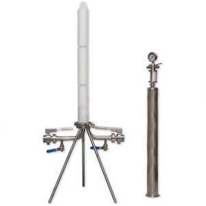 CMF31C7-10 : Stainless steel filter housing for single 30/3″ filtration candle element of CODE 7 type | up to 1000 L/h