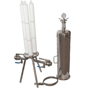 CMF33C7-30 : Stainless steel filter housing for three 30/3″ filtration candle elements of CODE7 type |  up to 3000 L/h