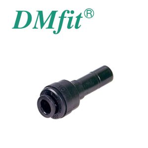 DMI-H040-N060 : DMfit plastic angle I-coupler for hose (flexi pipe) D=4.0mm with nipple D=6.0mm, ARD0406M
