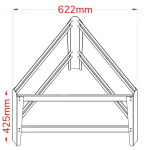 SFBT-P0780 : Stainless steel static base for tanks with flat bottom and diameter of 680-780mm