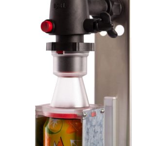 BI-CFS2 :  Beverage can filling set with the BOEL iTAP Manual counter-pressure filler and the Cobra dispense stand