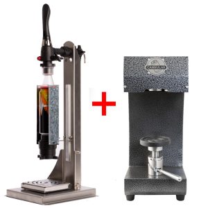 CANBEER-180: Pilns komplekts manuālai pretspiediena kannu pildīšanai un aizvēršanai (alum un gāzētiem dzērieniem) – līdz 180 kannām stundā