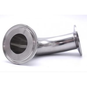 PF-EL90TC25: Csőidom – 90°-os könyök 2x TriClamp DN25 (TC 1.5″ D=50.5 mm)