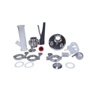 PSHB-TC100: TriClamp lok (TC 4″ DN100 D=119mm) með BrewBuilt þrýstibúnaði (2x BallLock) og HopBong