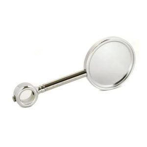 BTM-PHS-IL90 : Silver-plated medailon (drink placquet holder) D=90mm for beverage dispense towers, with distance ring (I-shaped, long)