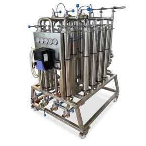 MFS-30C4X4 : Microfiltration station 4 stages per 4 x 30/3″ candle (4-4-4-4-2) / 1000 liters per hour